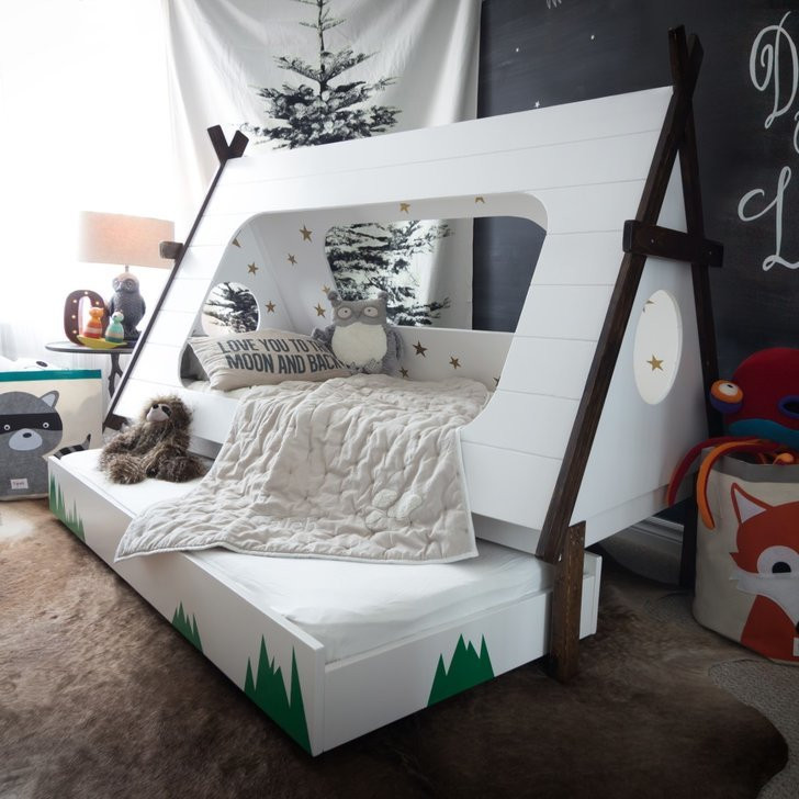 DIY Beds For Kids
 DIY Tepee Kids Bed