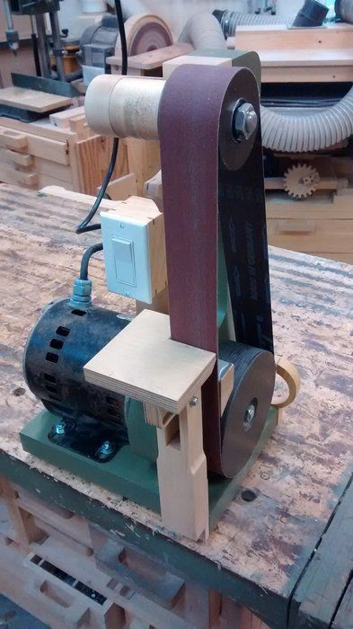 DIY Belt Sander Plans
 Homemade Belt sander grinder