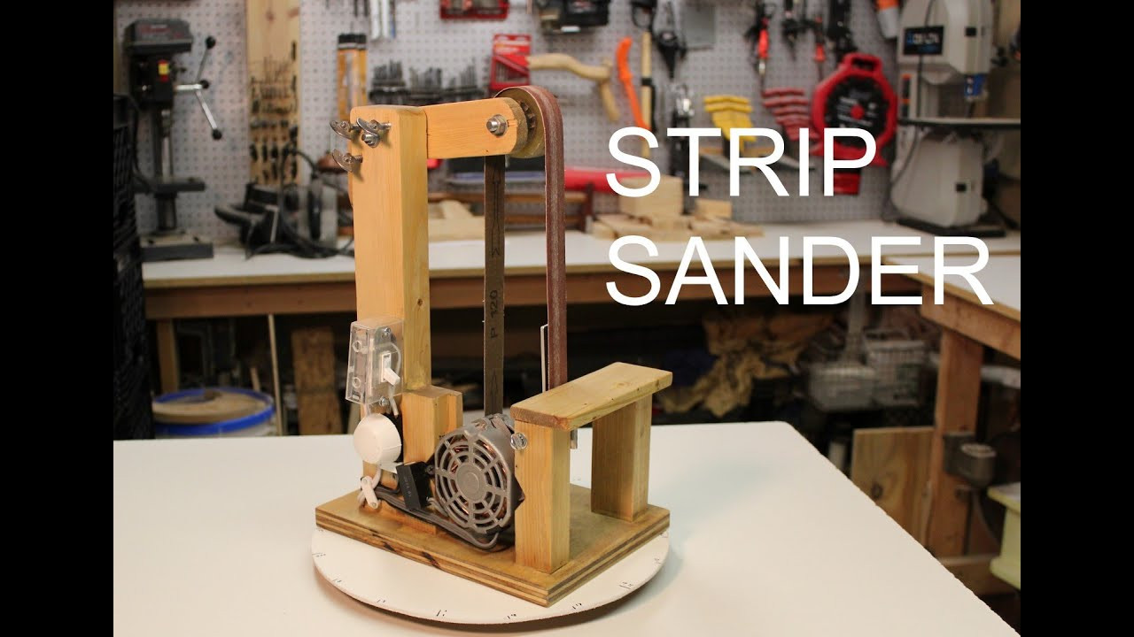 DIY Belt Sander Plans
 Strip Sander Make DIY Build Plans