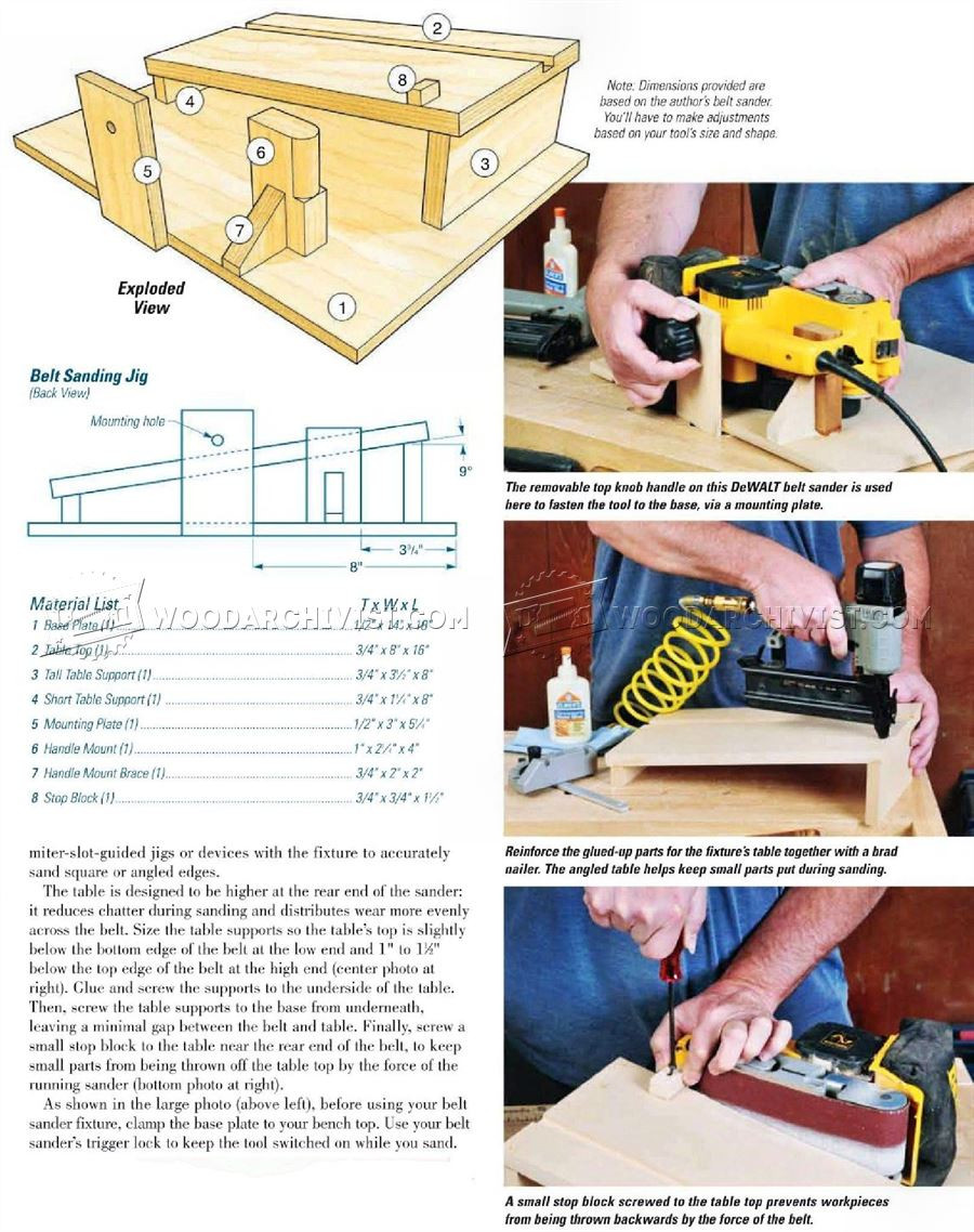 DIY Belt Sander Plans
 DIY Belt Sander Stand • WoodArchivist