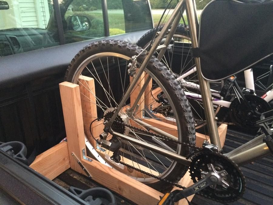 DIY Bicycle Rack For Truck Bed
 Pin by Tom & Carrie Bentley on Bike storage