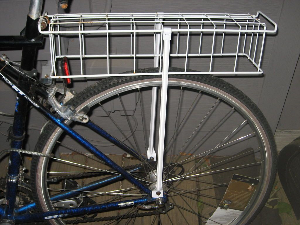 DIY Bicycle Rear Rack
 Make a Rear Bike Rack From Scavenged Kitchen Materials