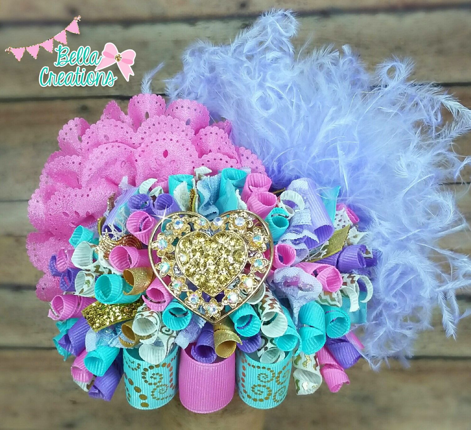 DIY Big Hair Bow
 Ott hair bow Over the top hairbow birthday hair bow