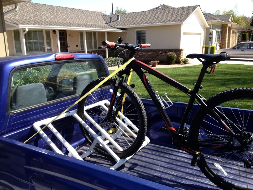 DIY Bike Rack For Truck Bed
 Truckbed PVC Bike Rack 9 Steps with