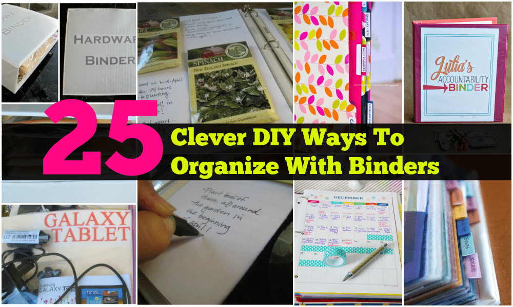 DIY Binder Organizer
 25 Clever DIY Ways To Organize With Binders DIY & Crafts