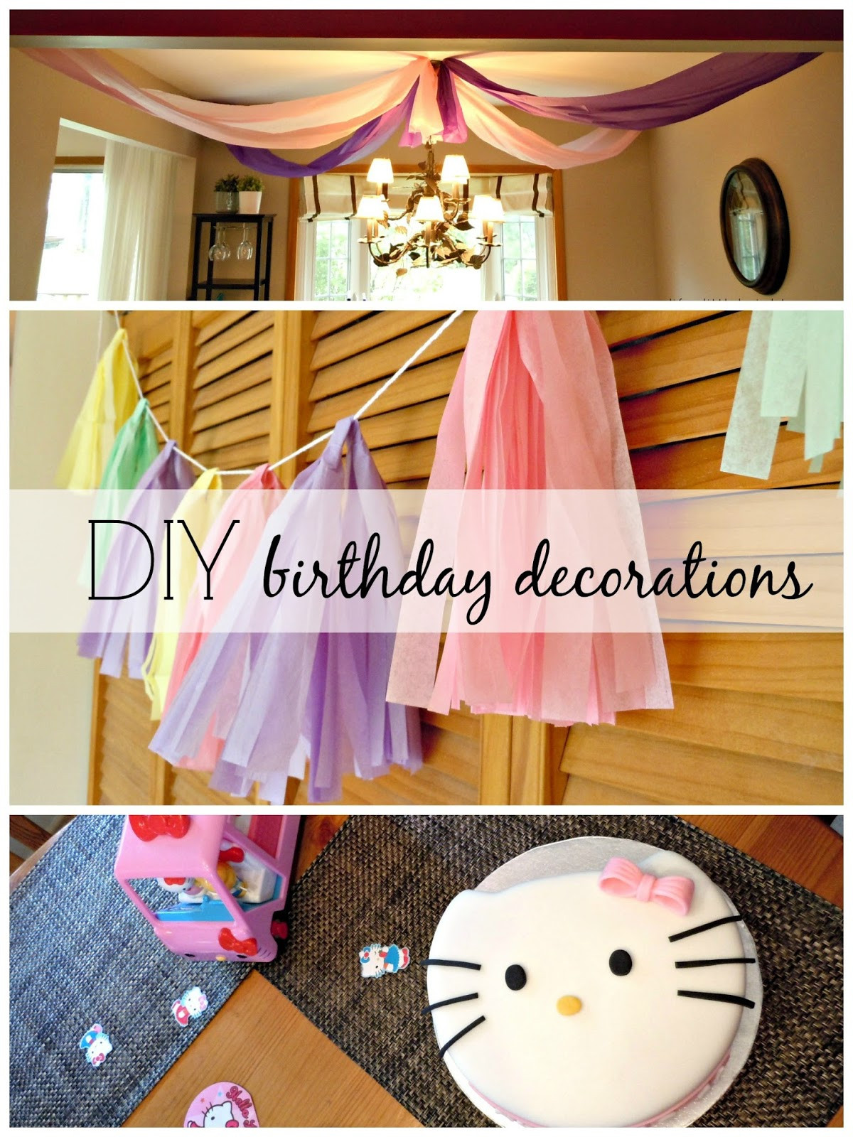 DIY Birthday Decorations
 Birthday Party DIY decorations Life a Little Brighter