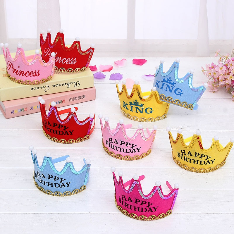 DIY Birthday Decorations For Adults
 Happy Birthday Party Hats DIY Cute Handmade Cap Crown