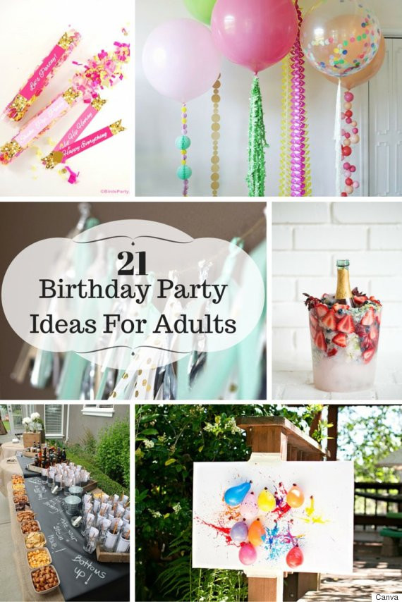 DIY Birthday Decorations For Adults
 21 Ideas For Adult Birthday Parties