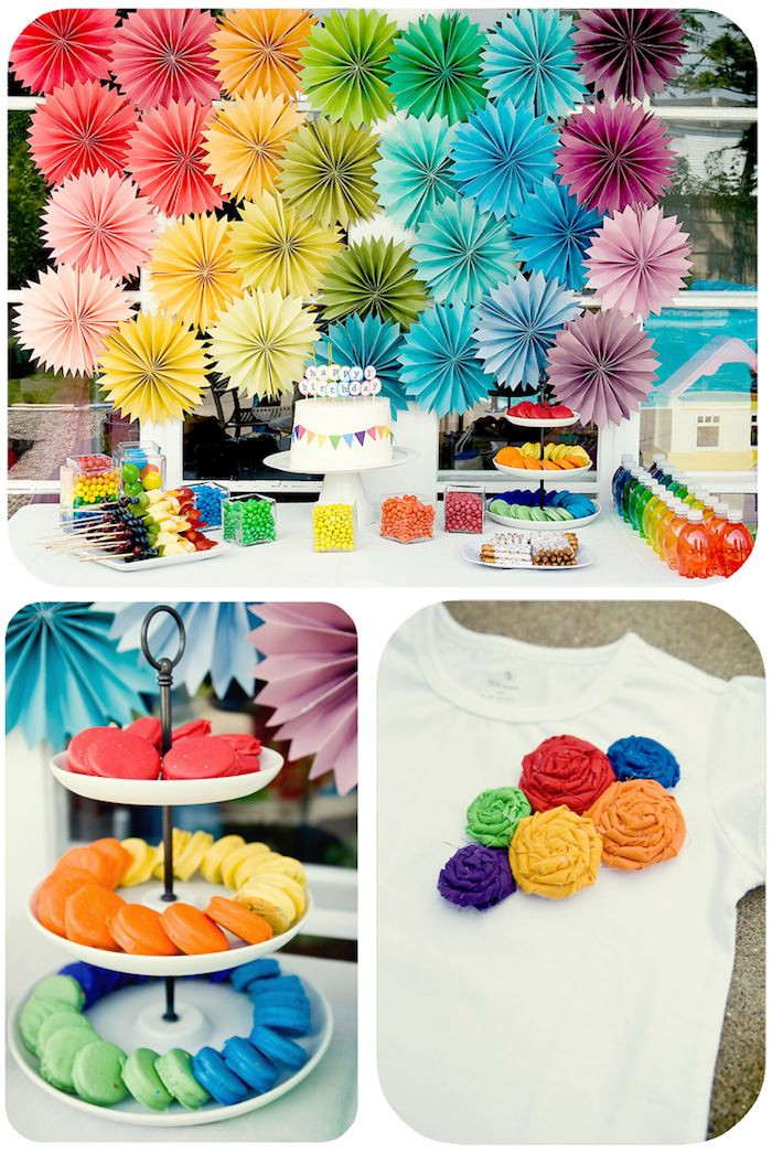DIY Birthday Decorations
 Kara s Party Ideas DIY Summer Rainbow Party full of ideas