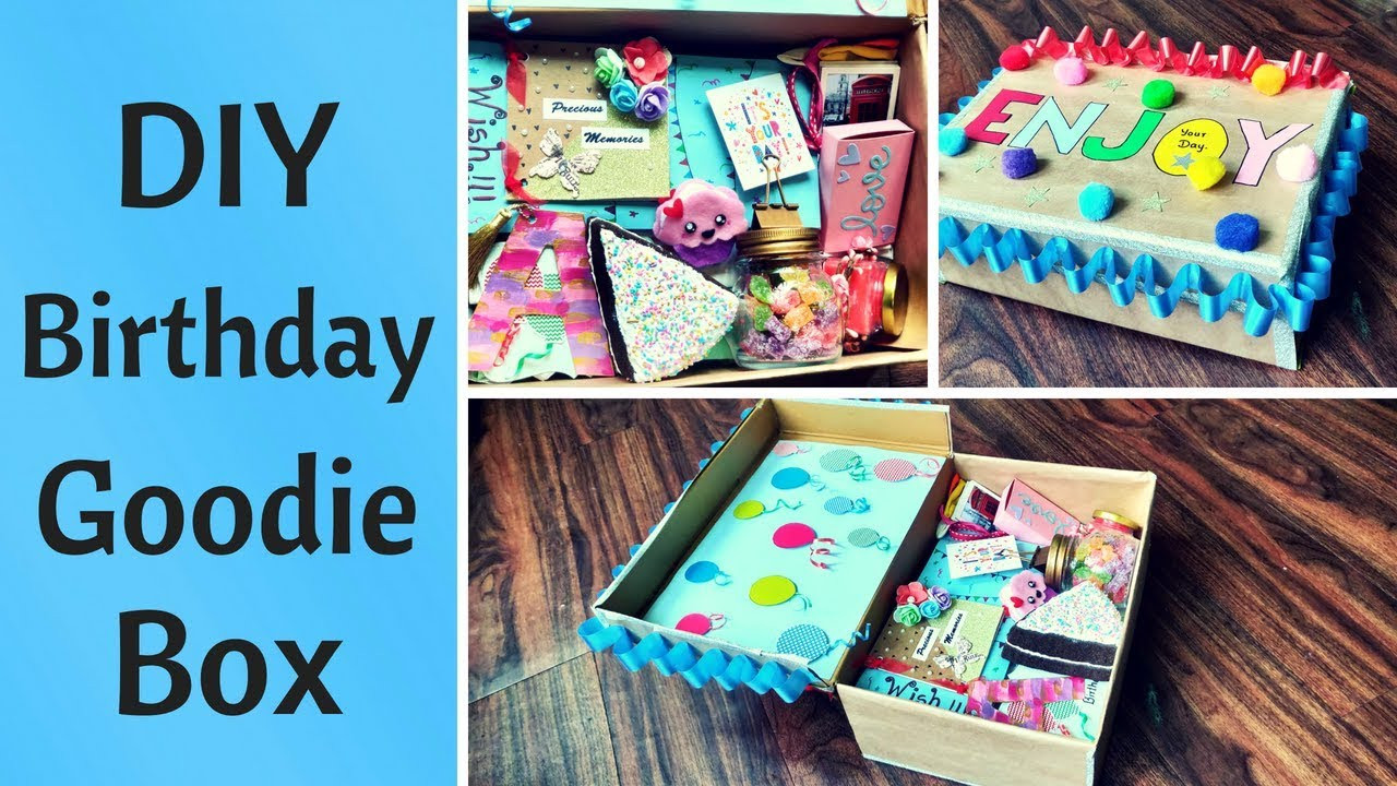 Diy Birthday Gift
 DIY Birthday Gift Goo Box Care Package for Him Her