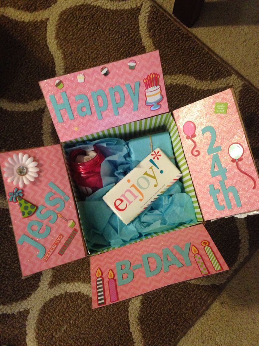 Diy Birthday Gift Ideas For Best Friend
 Best friend birthday box Decorate the inside of the box