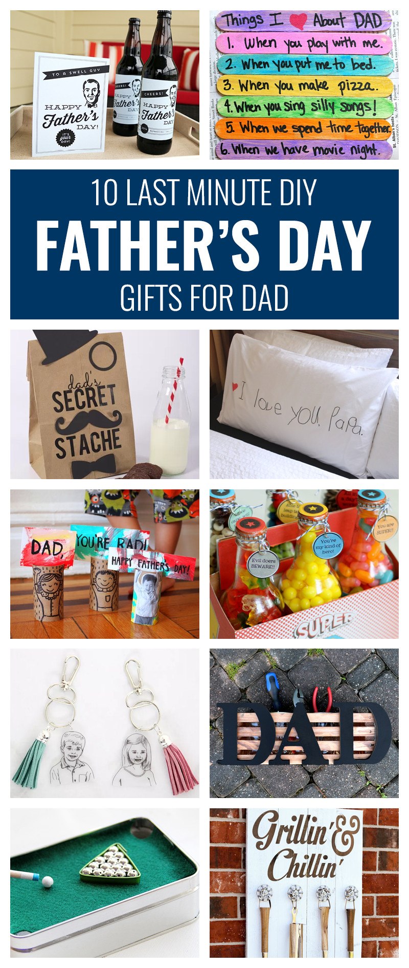 DIY Birthday Gifts For Dad
 10 Last Minute DIY Father s Day Gifts for Dad