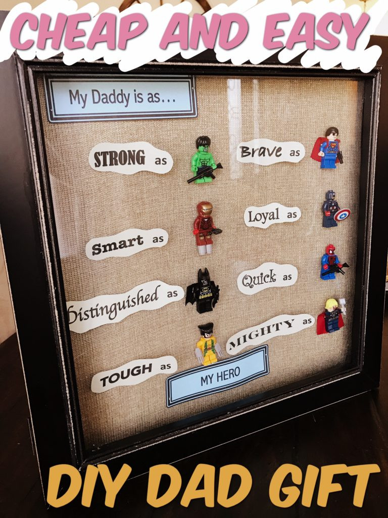 DIY Birthday Gifts For Dad
 DIY Gift for Dad Superheroes and Legos