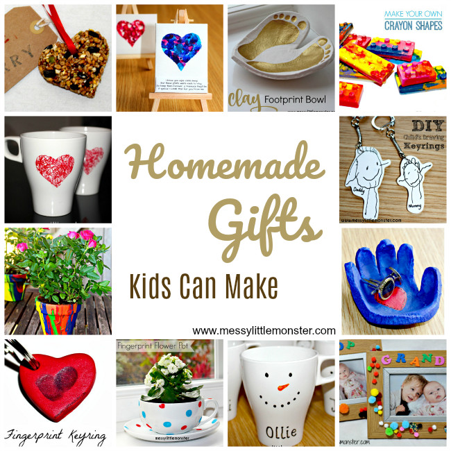 DIY Birthday Gifts For Kids
 Handmade Gifts Kids Can Make Messy Little Monster
