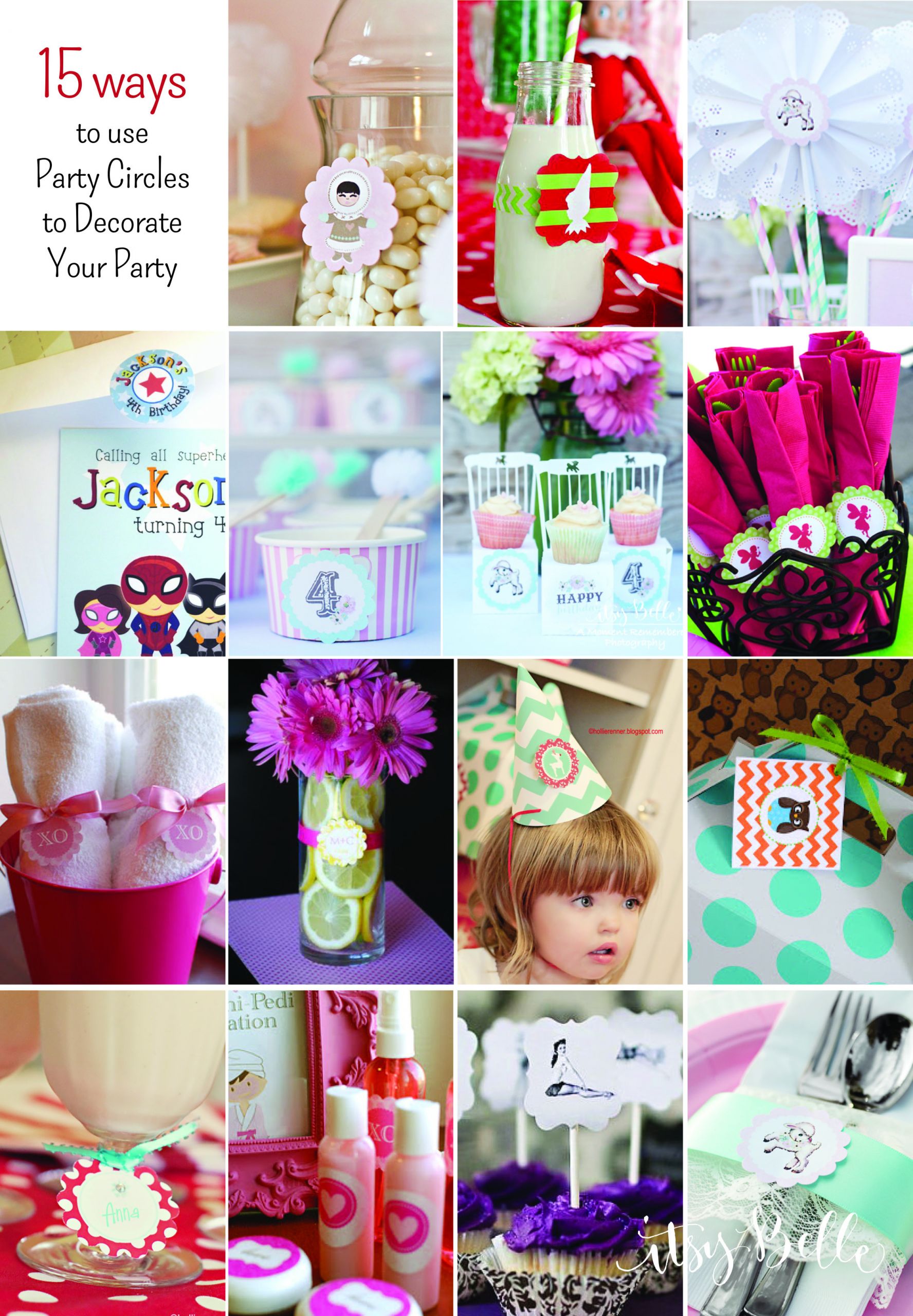 Diy Birthday Party Decorations
 DIY Party on a Bud 15 Ideas for Using Party Circles