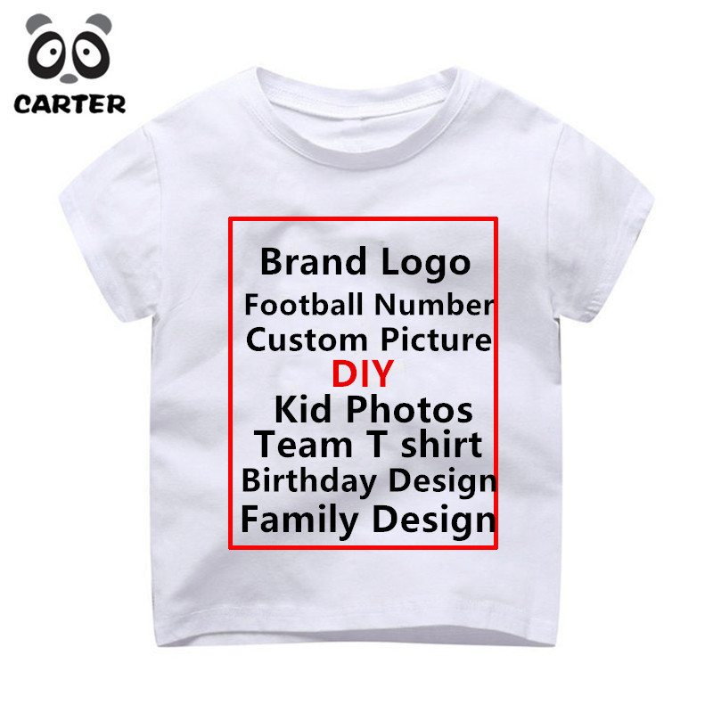 DIY Birthday Shirts For Toddlers
 Children Custom T Shirt Kid Print Brand Logo Print T