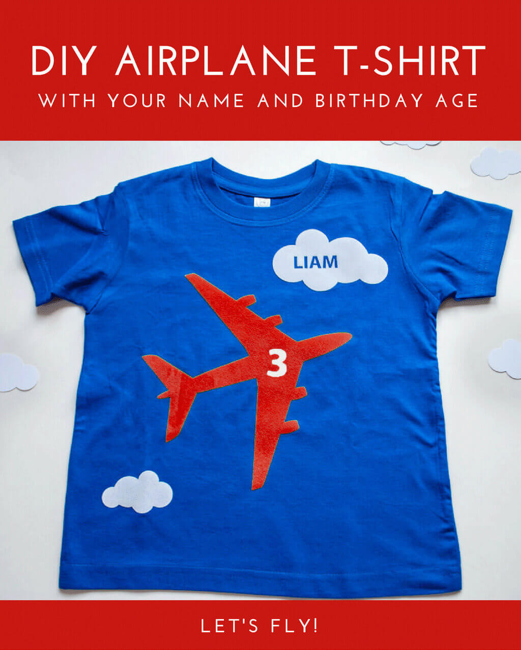 DIY Birthday Shirts For Toddlers
 DIY kid s airplane birthday party t shirt personalized