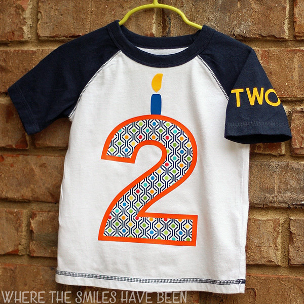 DIY Birthday Shirts For Toddlers
 DIY Toddler Birthday Shirt with HTV and Fabric Appliqué