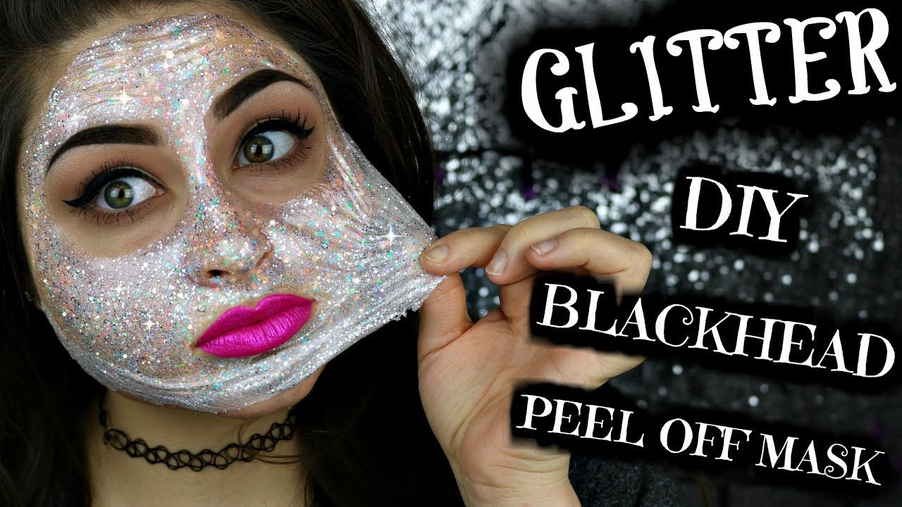 DIY Blackhead Peel Off Mask
 DIY GLITTER BLACKHEAD MASK Diy Peel f Mask
