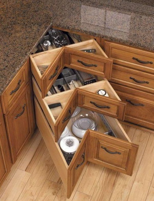 DIY Blind Corner Cabinet Organizer
 Kitchen Corner Cabinet Storage Ideas 2017