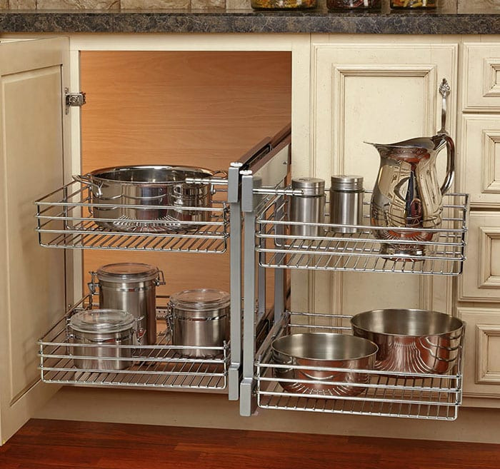 DIY Blind Corner Cabinet Organizer
 DIY Small Kitchen Ideas Storage & Space Saving Tips