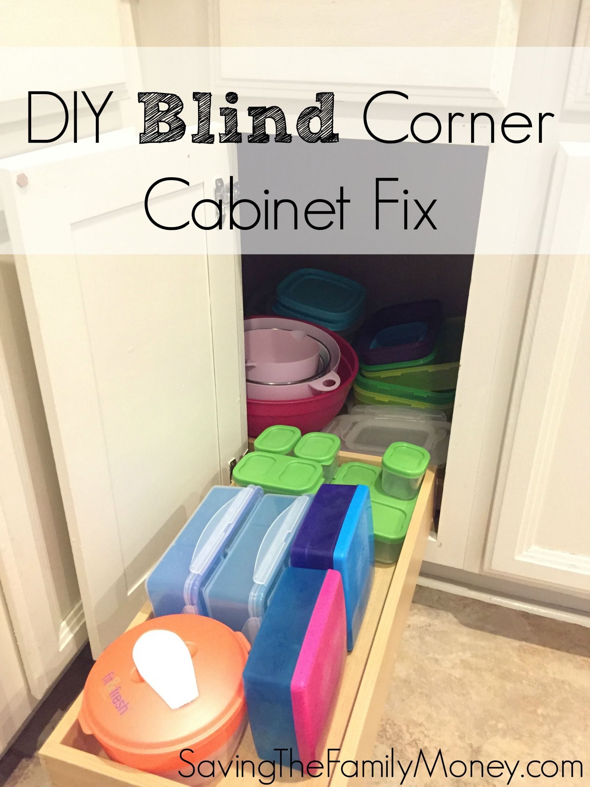 DIY Blind Corner Cabinet Organizer
 DIY Blind Corner Cabinet Fix Kitchen