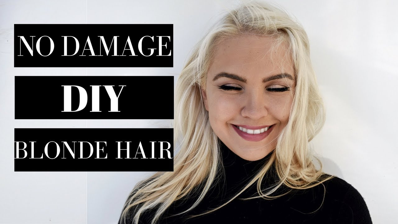 DIY Blonde Hair
 No Damage DIY Light Blonde Hair Platinum Blonde Hair