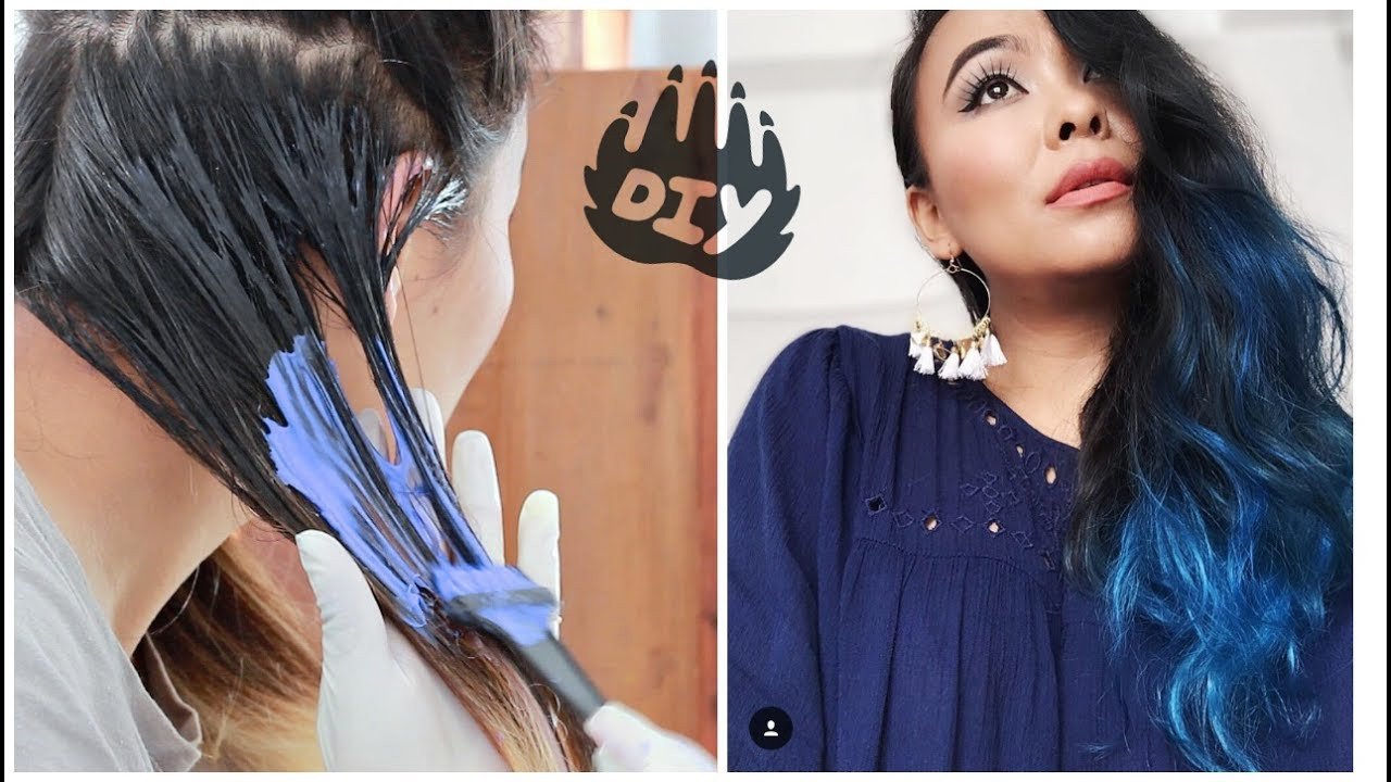 DIY Blue Hair Dye
 How to Color Your Hair At Home