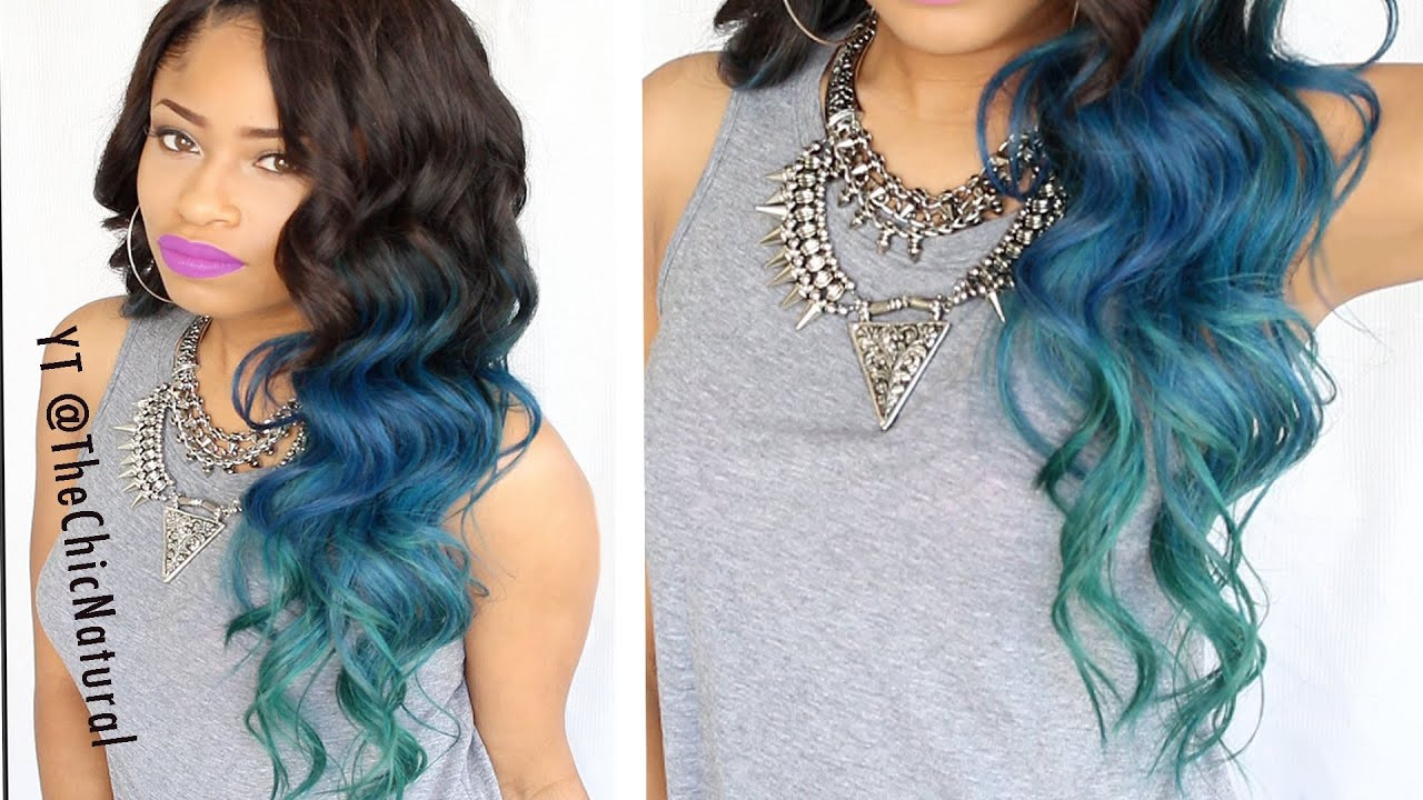 DIY Blue Hair Dye for the Underside of Your Hair - wide 4