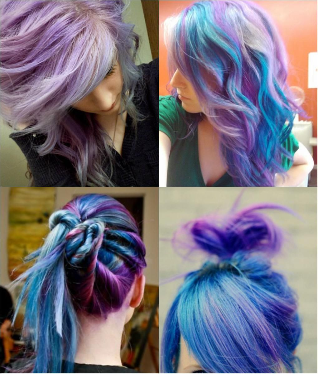 DIY Blue Hair Dye
 Hair tips and ideas DIY Color Hair Blue and Violet