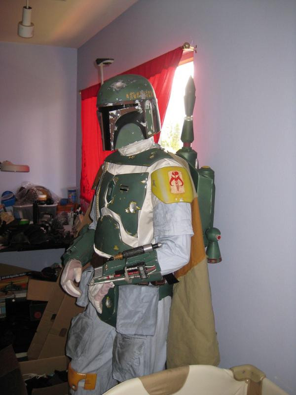 DIY Boba Fett Costume
 Homemade Boba Fett Costume Is Great for a Star Wars Theme