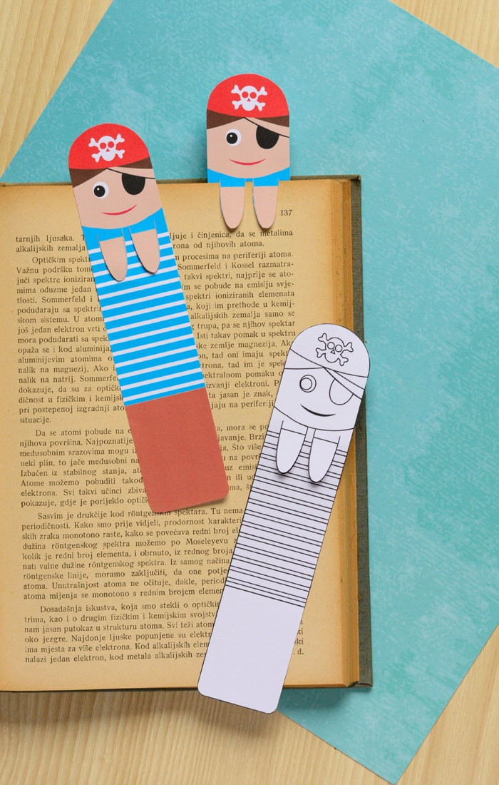 Diy Bookmarks For Kids
 Printable Pirate Bookmarks DIY Bookmarks Easy Peasy