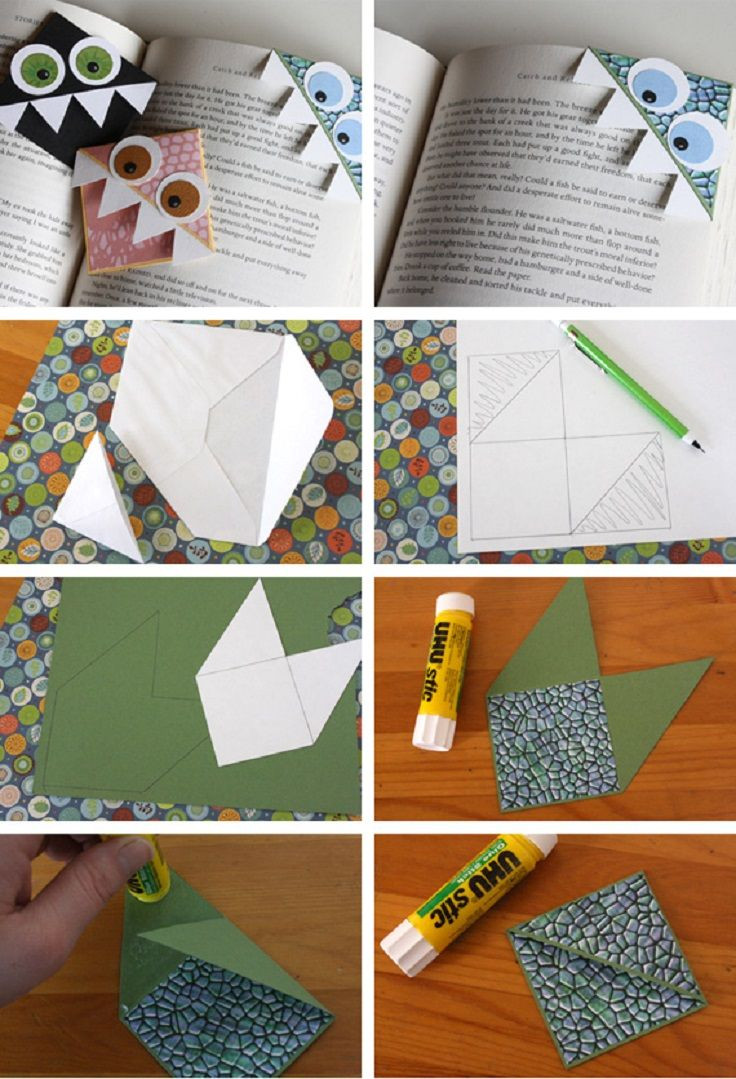 Diy Bookmarks For Kids
 DIY Page corner bookmark for kids kids crafts