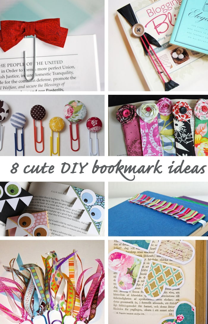 Diy Bookmarks For Kids
 8 Cute DIY Bookmark Ideas