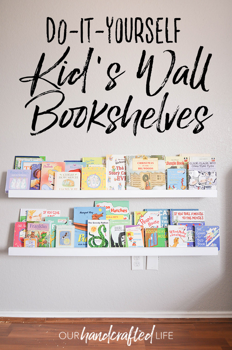 DIY Bookshelves For Kids
 DIY Wall Mounted Kid s Bookshelves Our Handcrafted Life