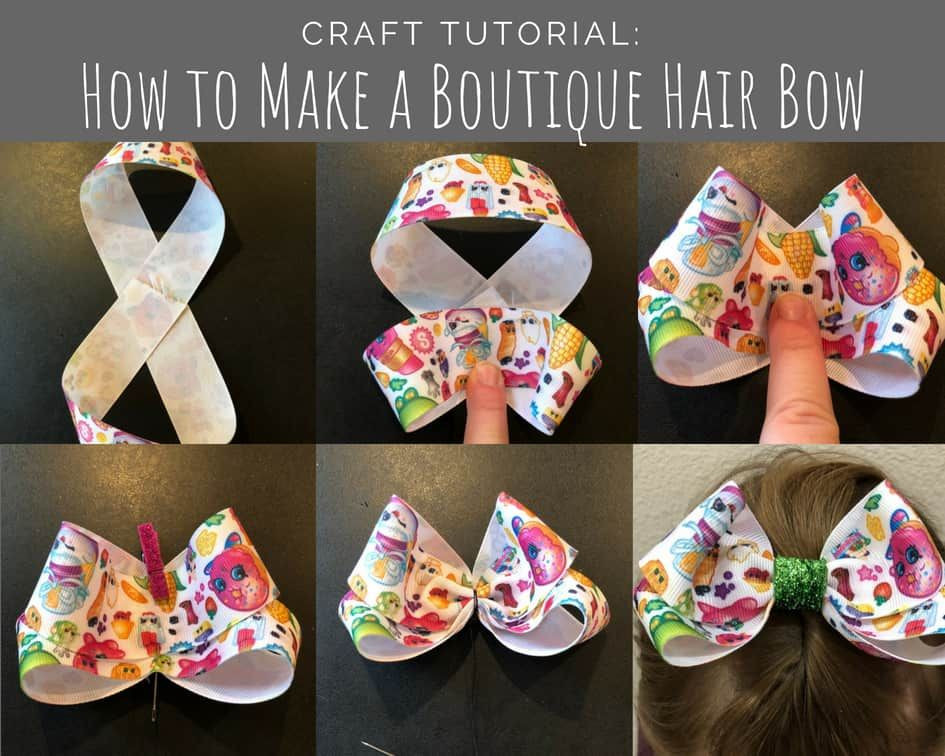 DIY Boutique Hair Bow
 How to Make a Boutique Hair Bow