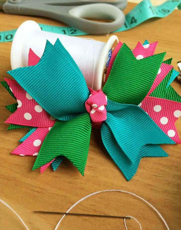DIY Bow For Hair
 55 DIY Easy Hair Bows To Make step by step