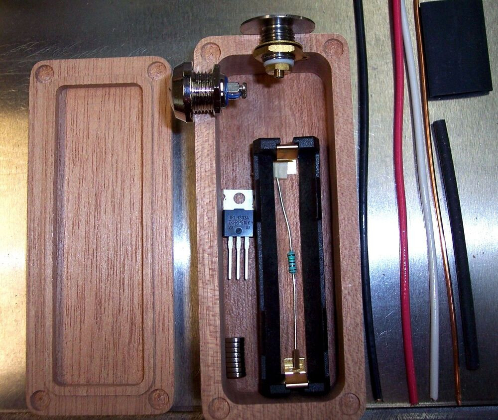 DIY Box Mod Supplies
 MAHOGANY Wood Box Mod DIY Kit Enclosure Mosfet