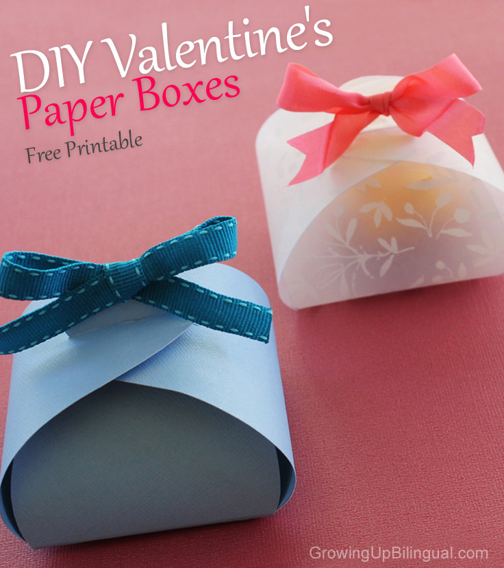 DIY Boxes Templates
 Beautiful Valentines DIY Paper Boxes and Flowers