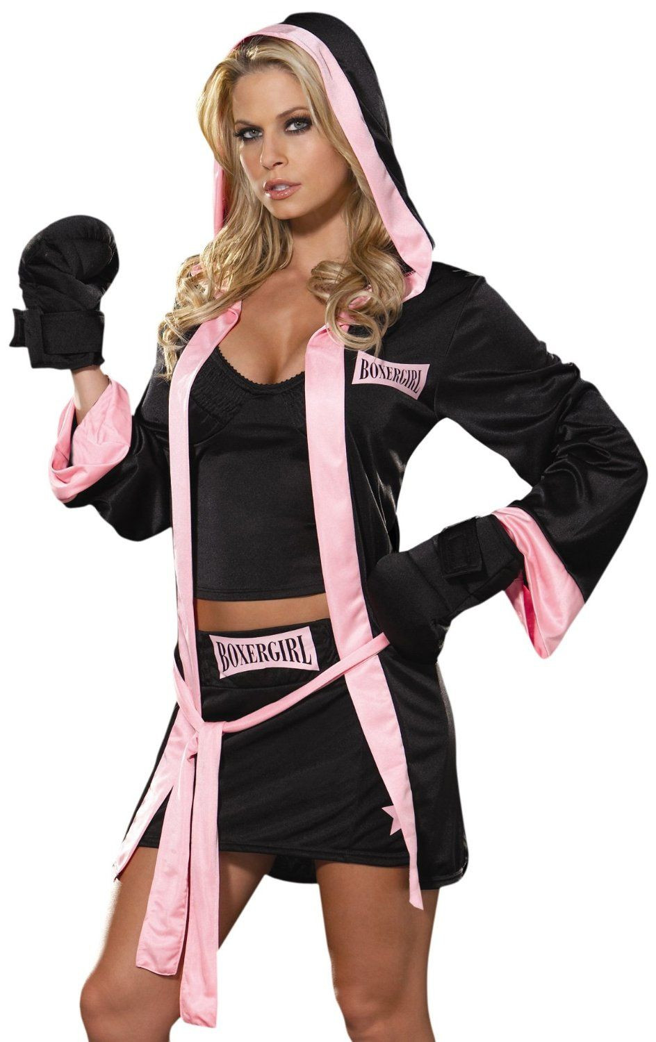 DIY Boxing Costume
 Girl Boxer Halloween Costume