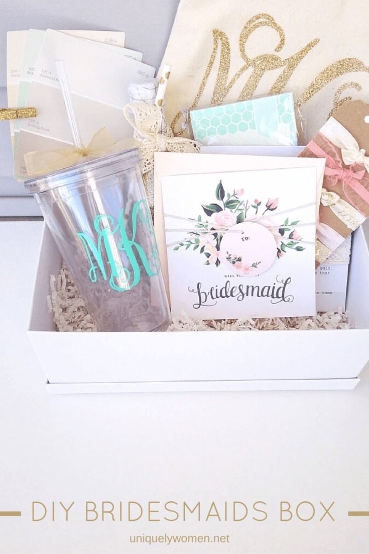 DIY Bridesmaid Box
 DIY Bridesmaids Box Uniquely Women