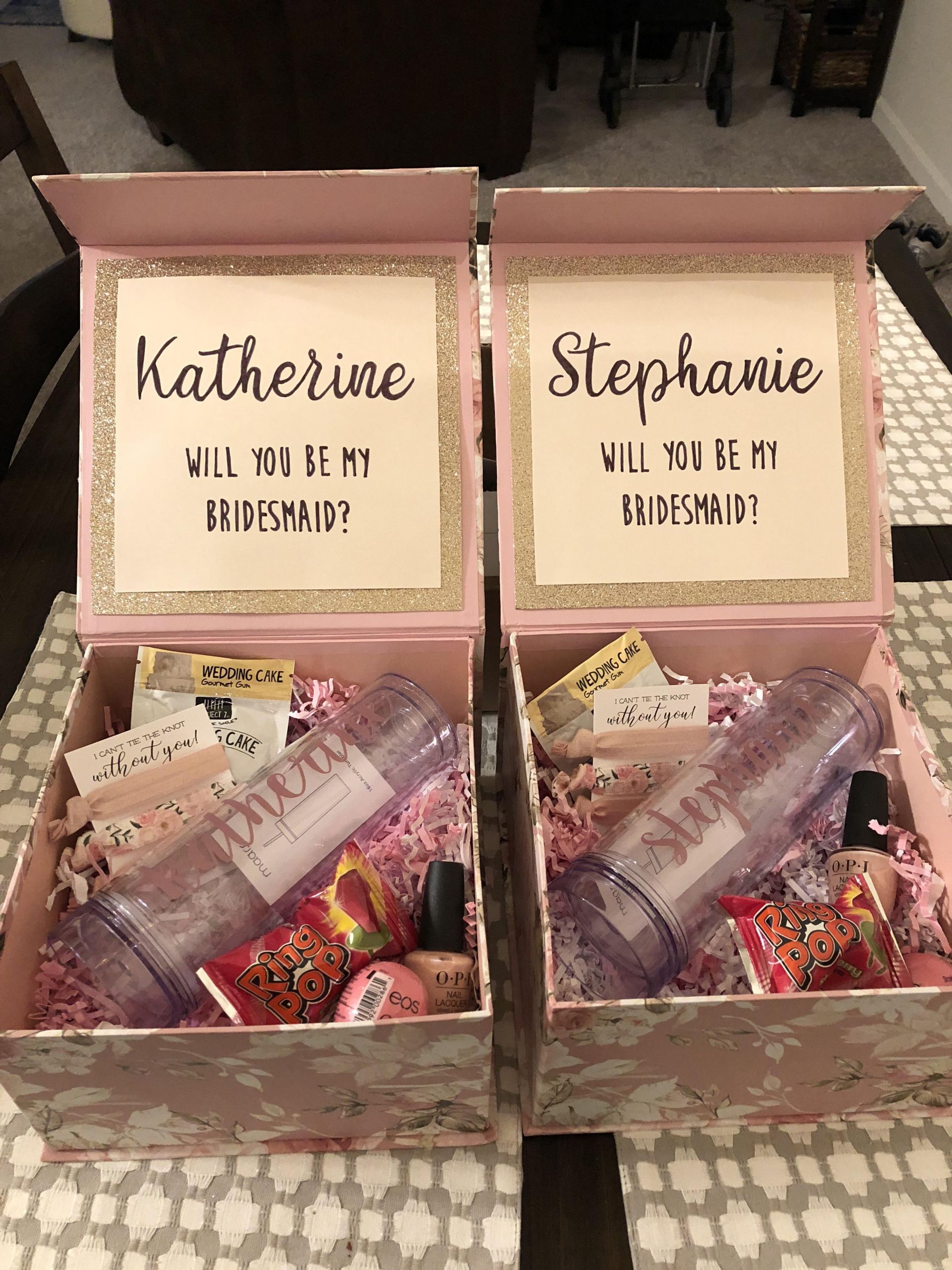 DIY Bridesmaid Box
 First wedding DIY plete bridesmaid proposal boxes