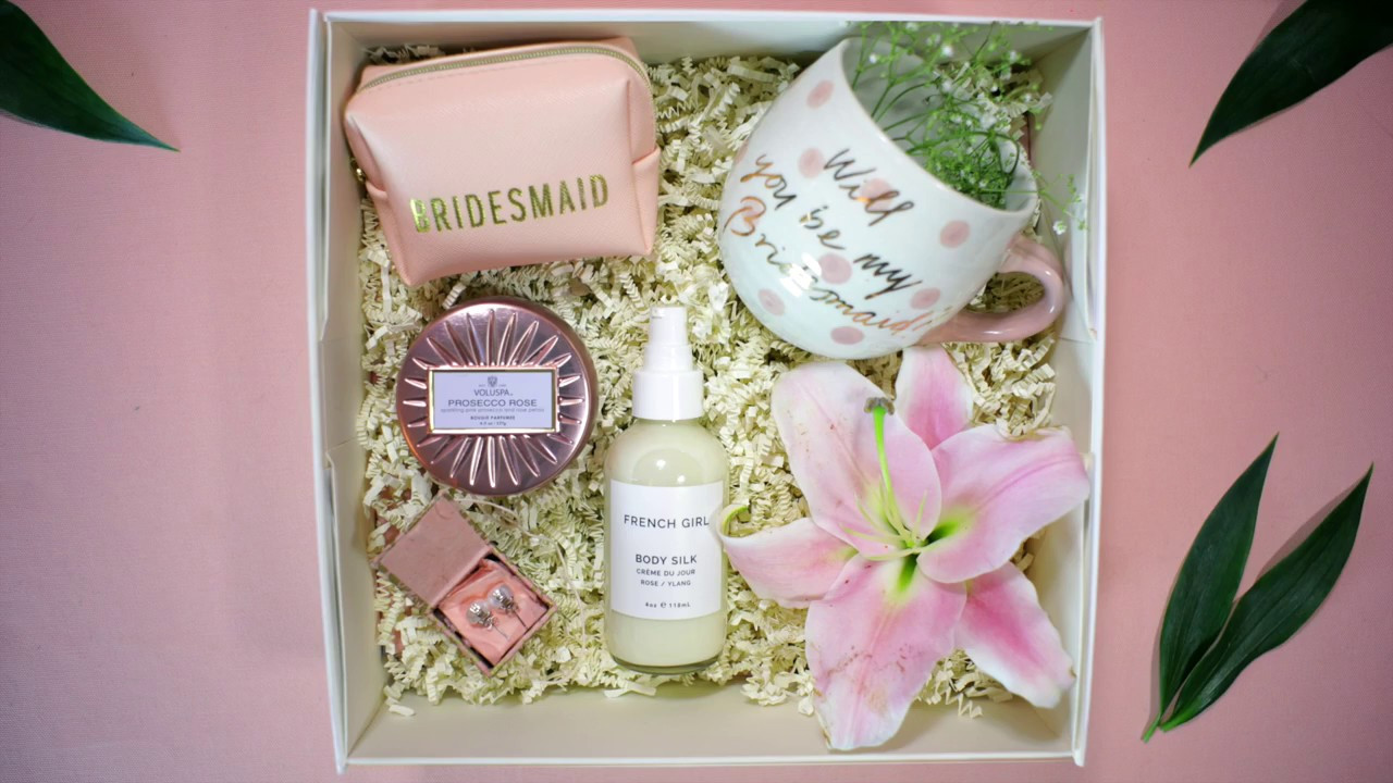 DIY Bridesmaid Box
 How To Will You Be My Bridesmaid Box DIY