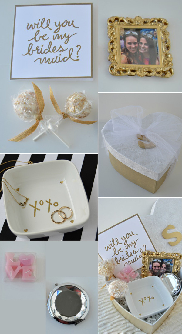 DIY Bridesmaid Gifts Ideas
 DIY Wedding Gift Ideas Will You Be My Bridesmaid