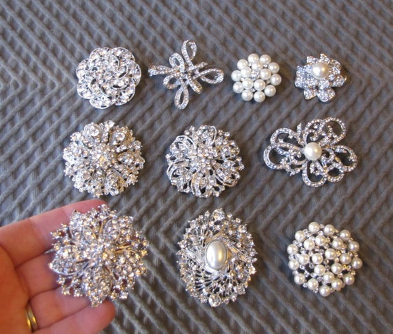 DIY Brooch Bouquet Kit
 DIY crystal brooch bouquet kit broach pin brooch bouquet DIY