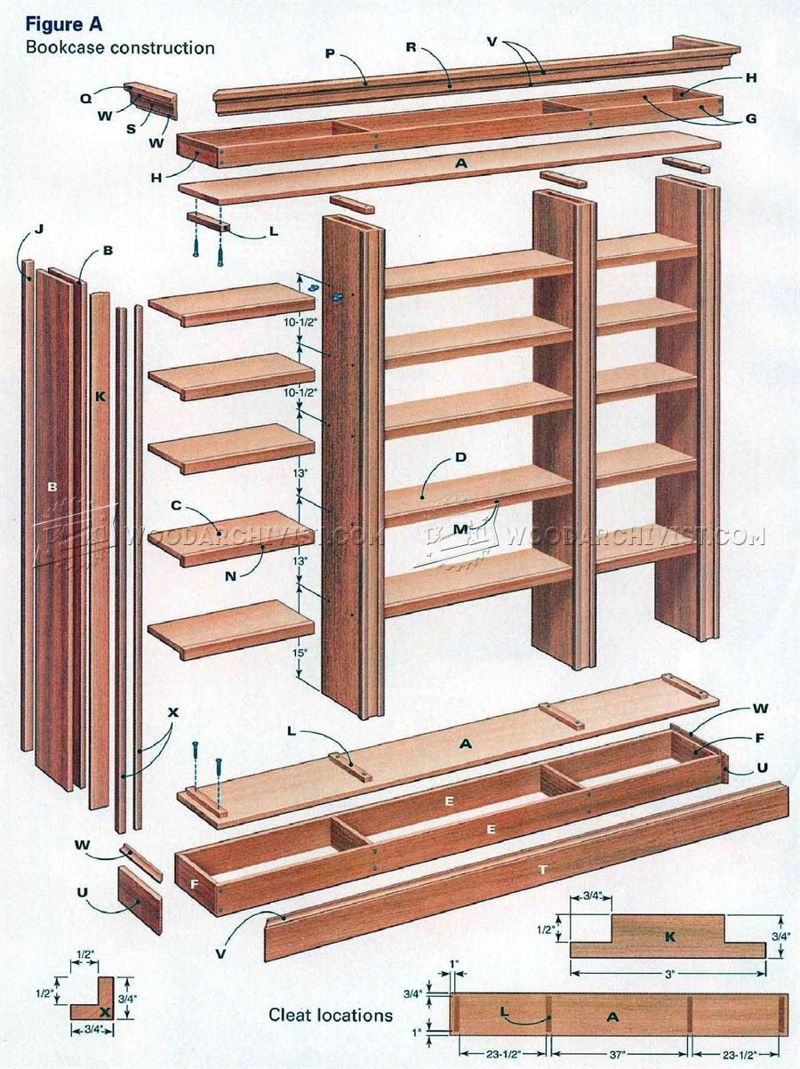 DIY Built In Bookcase Plans
 DIY Bookcase • WoodArchivist