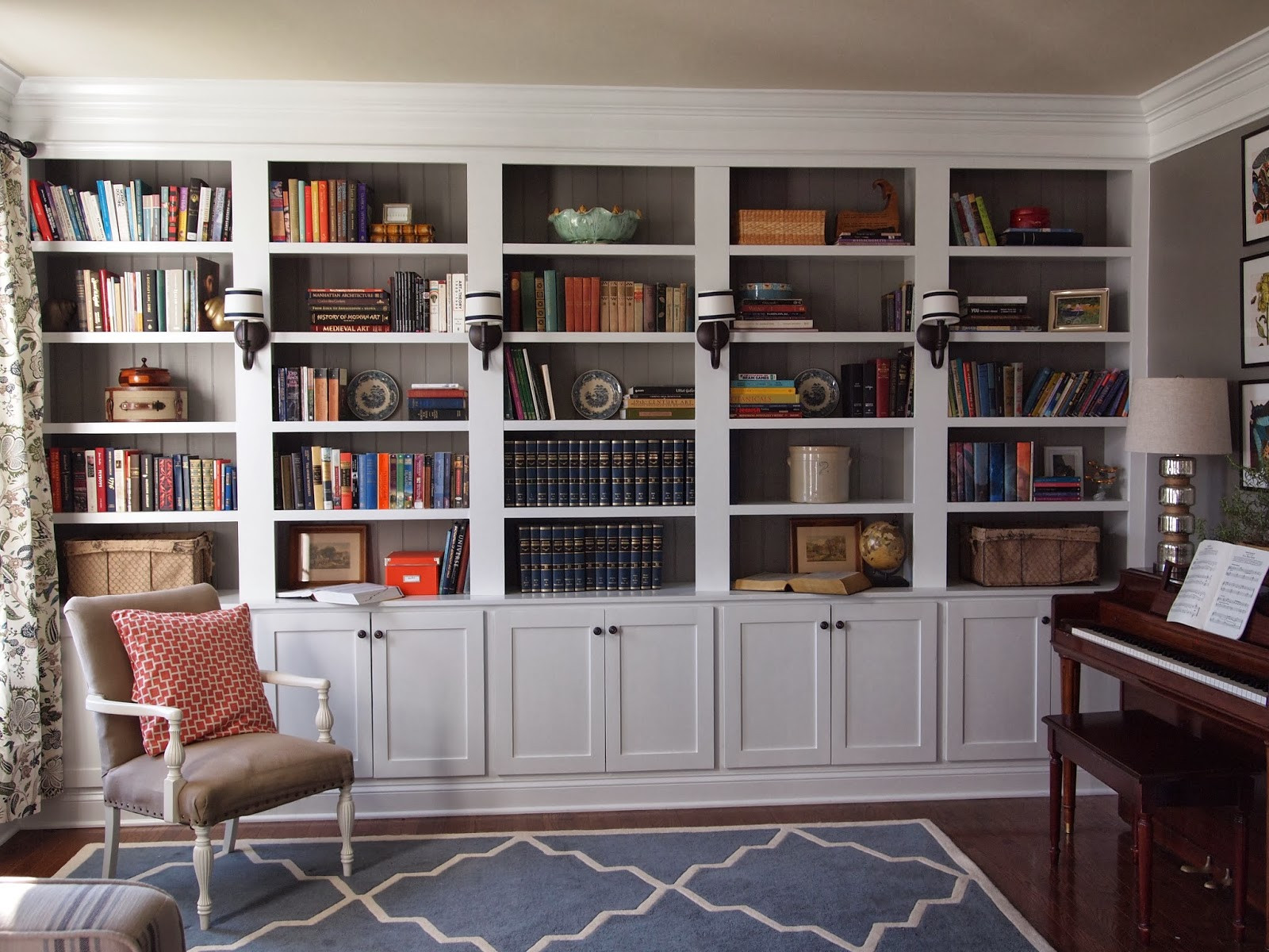 DIY Built In Bookcase Plans
 Right up my alley Library Reveal