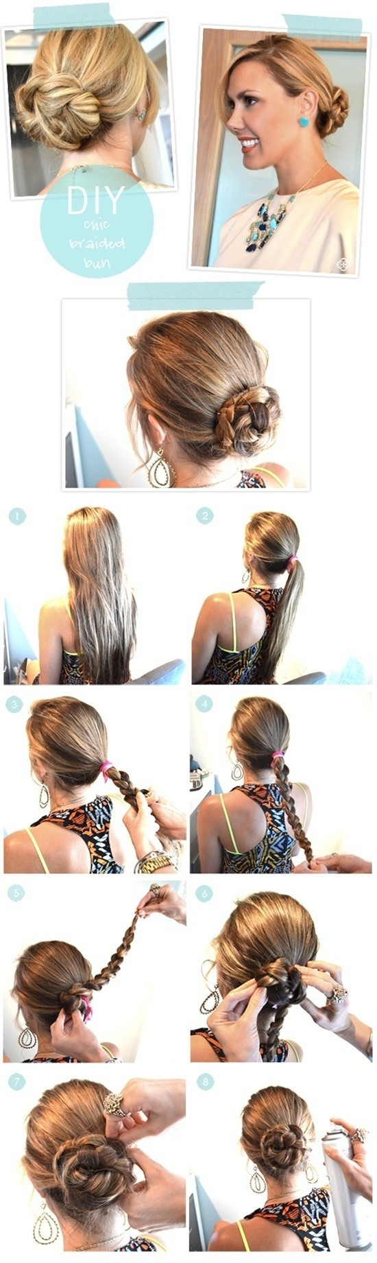 DIY Bun Hairstyles
 Step by Step Hairstyles for Long Hair Long Hairstyles