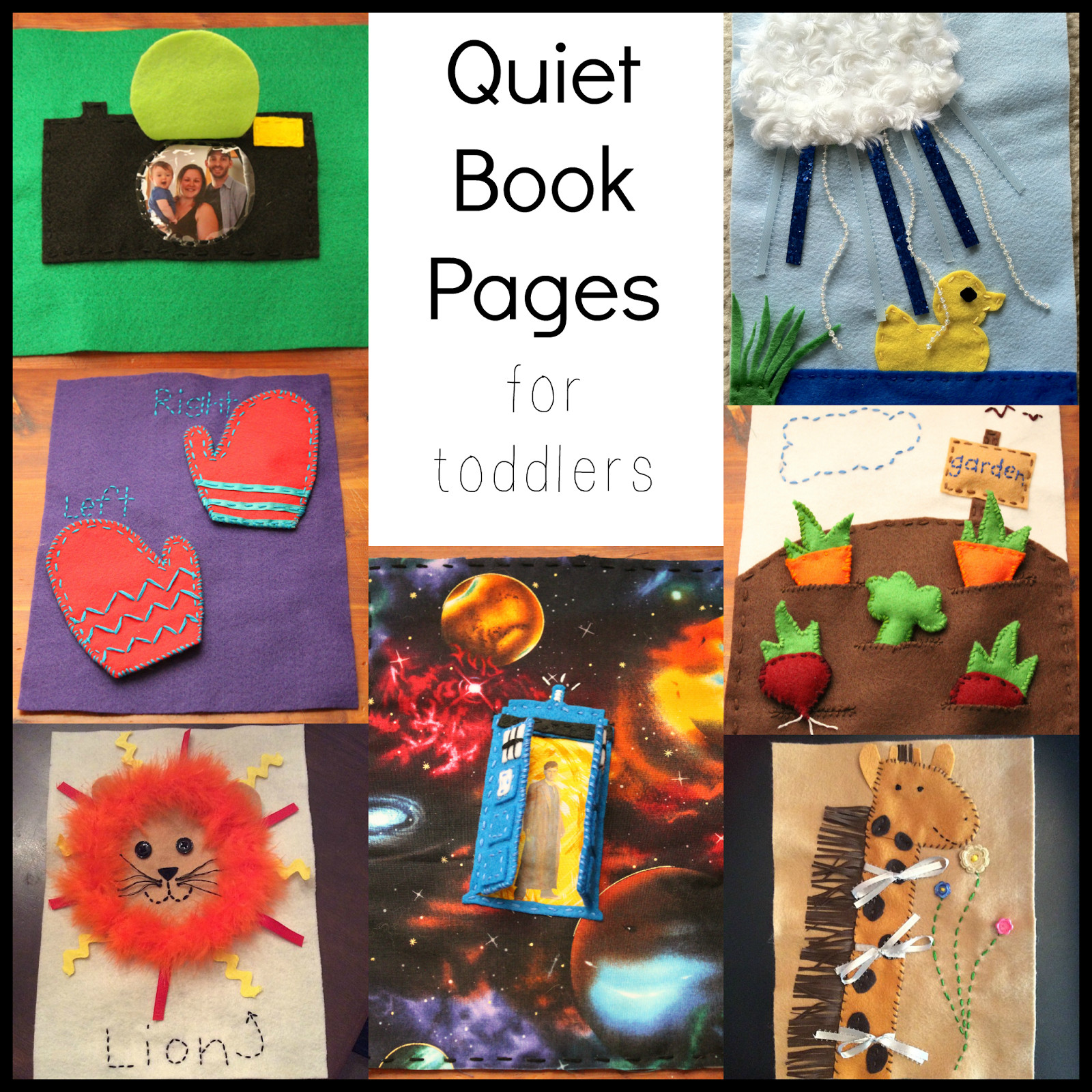 DIY Busy Book For Toddlers
 A Simple Kind of Life DIY Quiet Book Pages for Toddlers