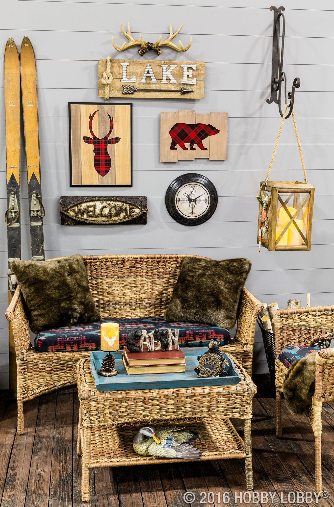 DIY Cabin Decor
 Create a cozy space with lounge worthy lodge decor With